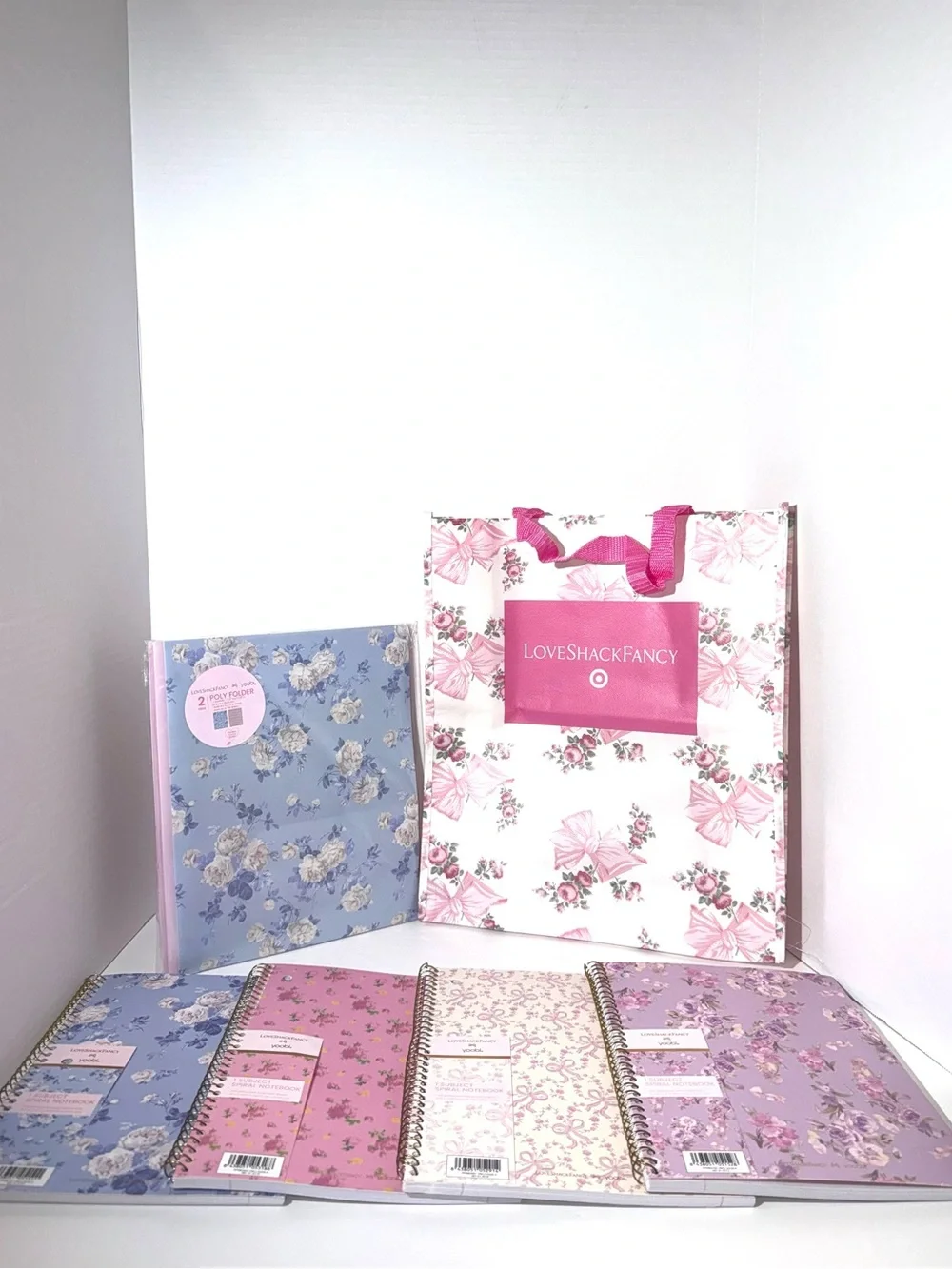 LoveShackFancy X Target Yoobi Notebook and Folders Set